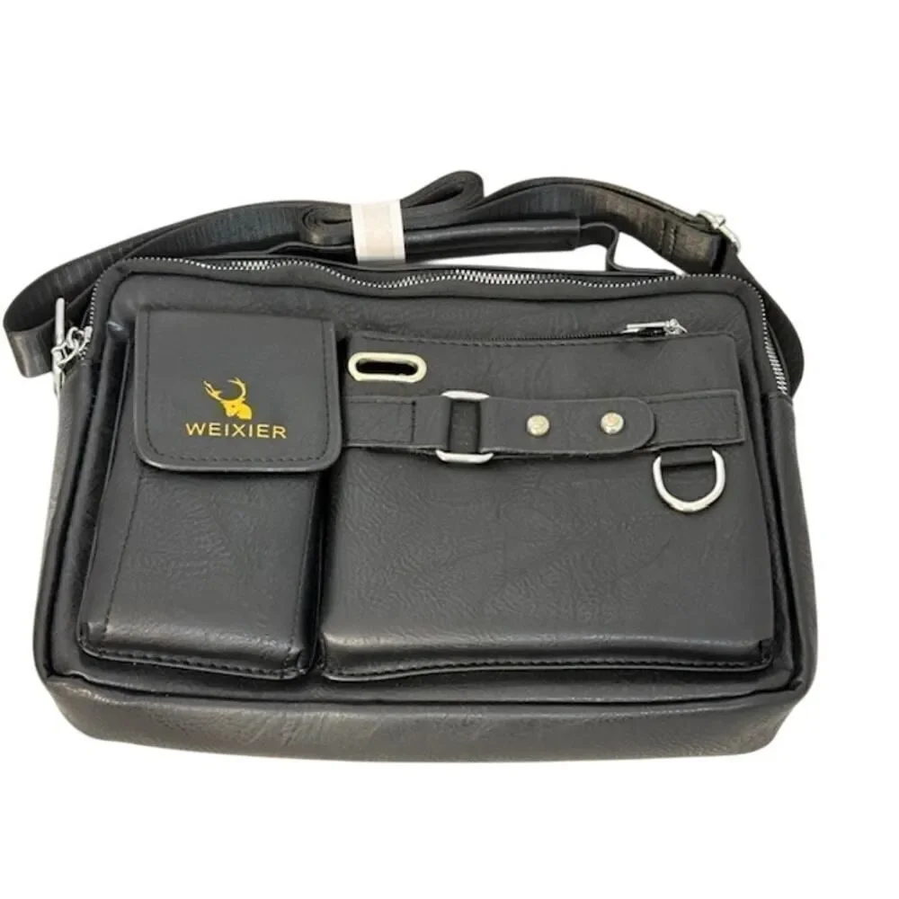 Weixier Men's Shoulder Bag Crossbody Messenger Briefcase Style Tote